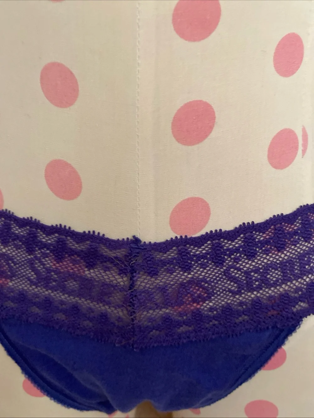 Victoria’s Secret NWT-D VTG ‘13 M Purple LoRise Tanga Thong Cheeky Bikini Panty